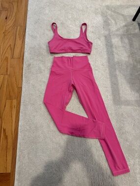Aritzia Golden Butter Legging and Mini Bra Set